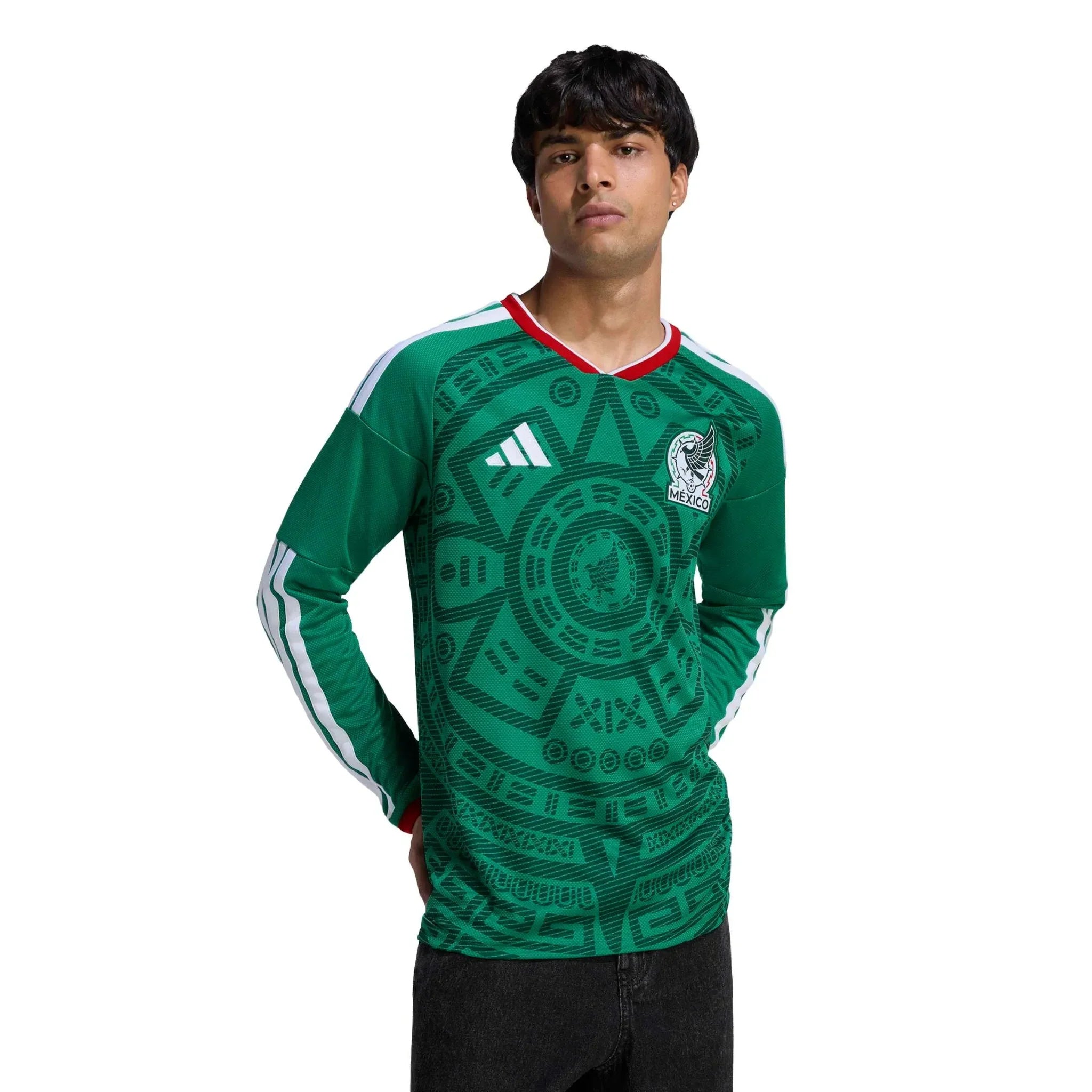 Mexico 2026 Men's Stadium Home Long-Sleeve Soccer Jersey