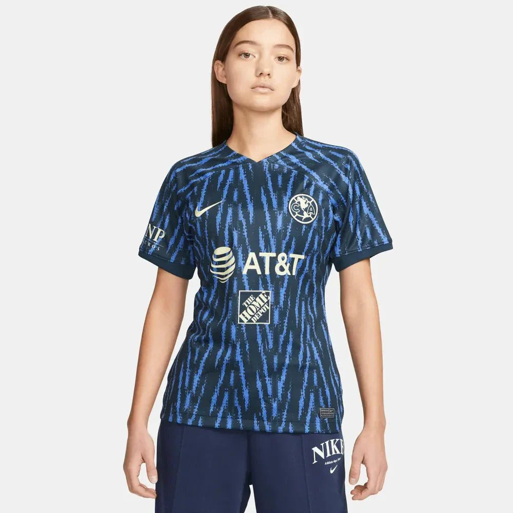 Maillot Extérieur Femme Club America 2022-23 - Bleu Marine Armory-Citron
