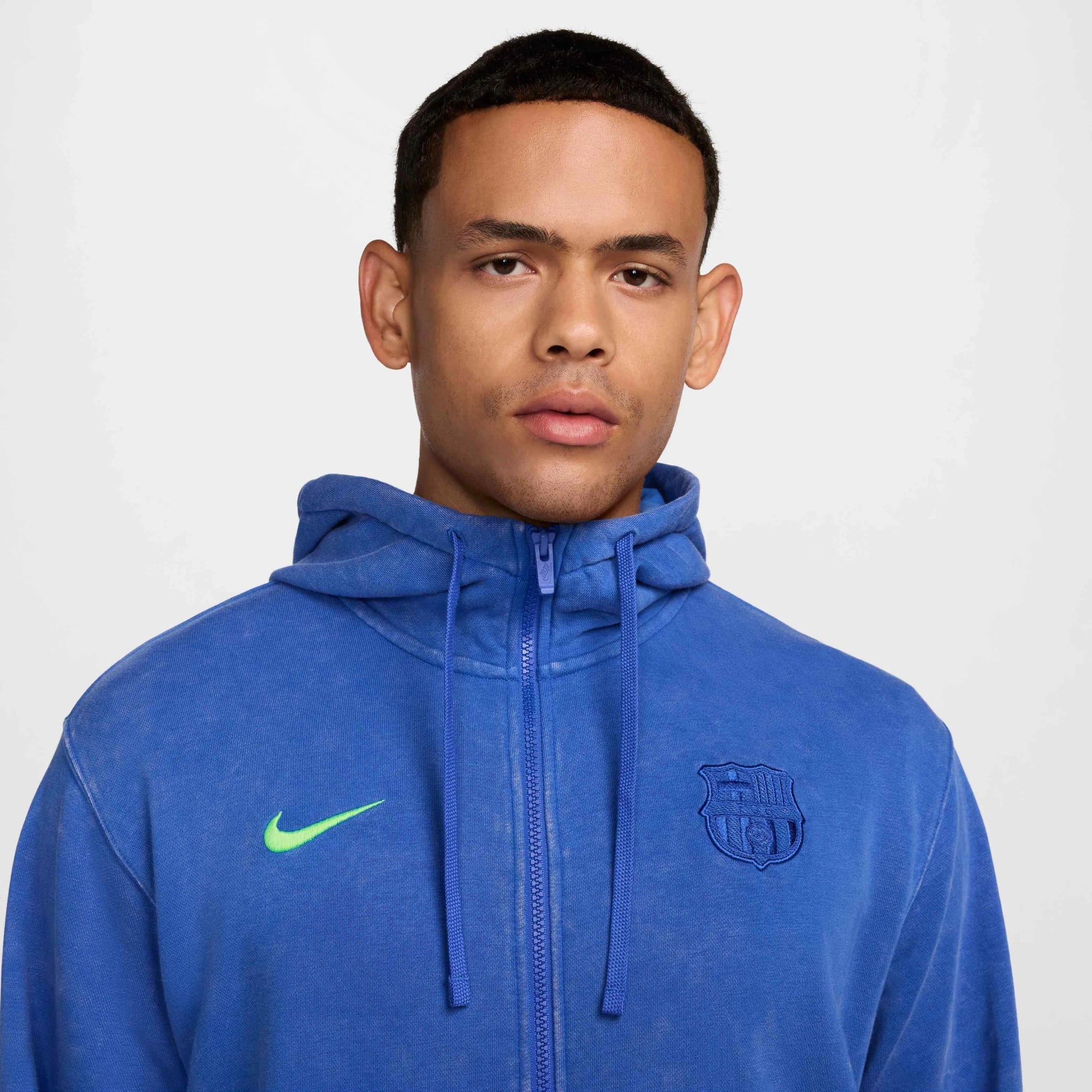 Barcelona 2024-25 Men's Third French terry Full-Zip Hoodie
