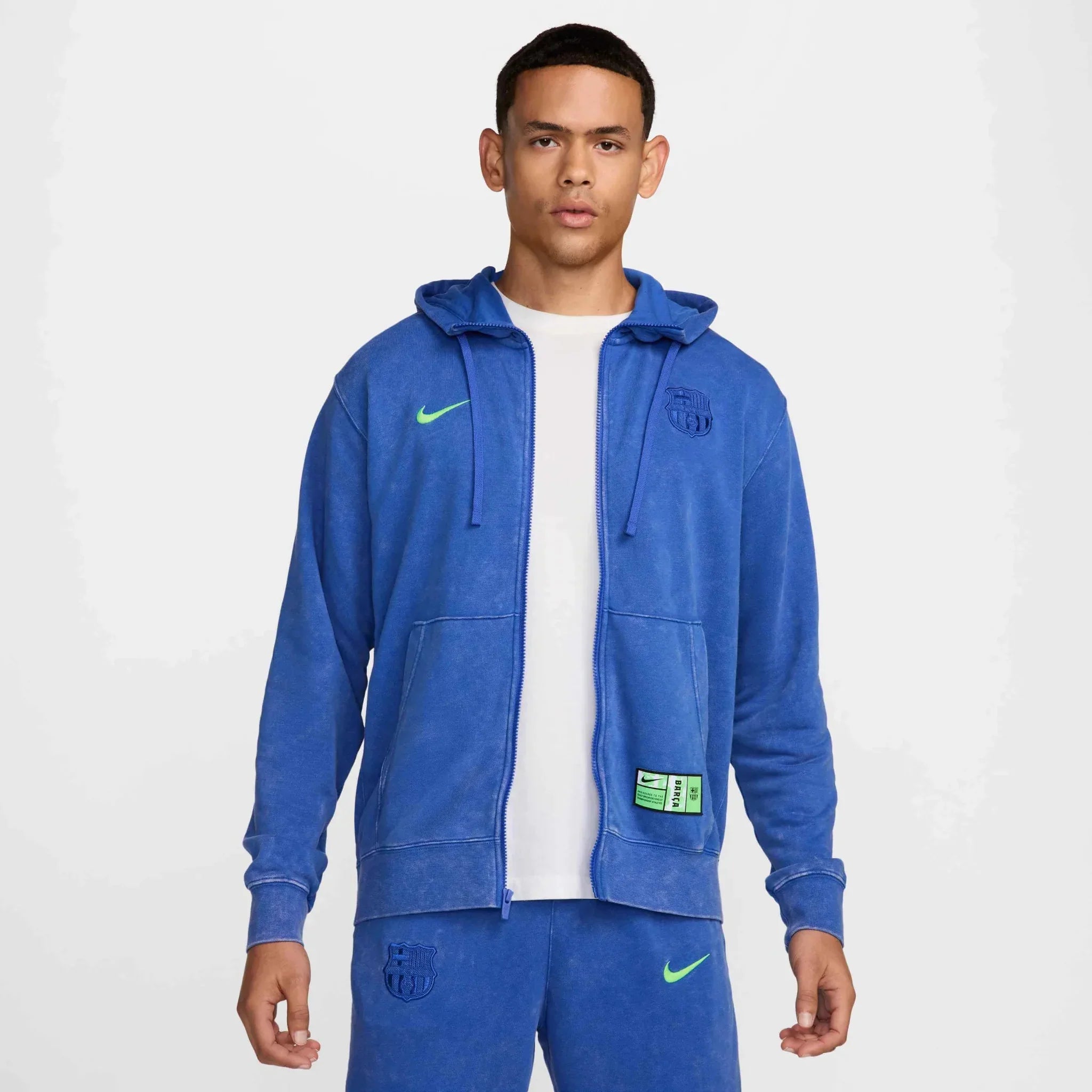 Barcelona 2024-25 Men's Third French terry Full-Zip Hoodie