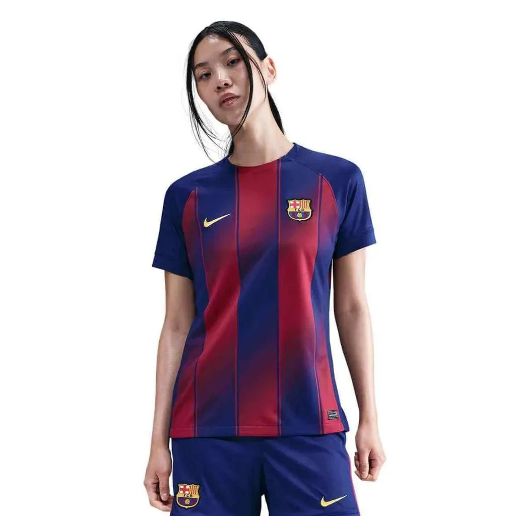 Barcelona 2025-26 Women's Stadium Home Soccer Jersey (No Sponsor)