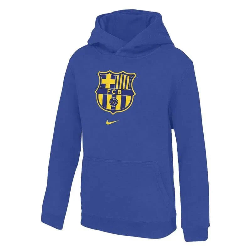 Barcelona 2025-26 Youth Club Fleece Pullover Hoody