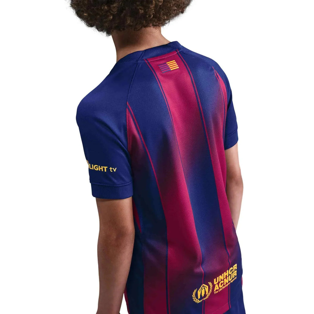 Maillot de foot domicile Barcelone 2025-26 pour jeune du stade
