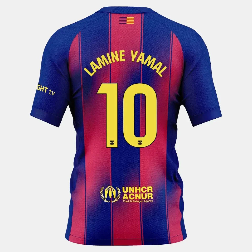 Maillot de foot domicile Barcelone 2025-26 pour jeune du stade