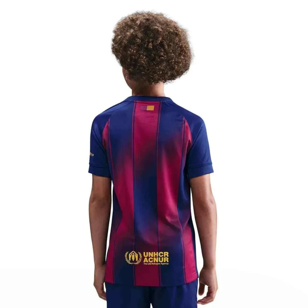 Maillot de foot domicile Barcelone 2025-26 pour jeune du stade