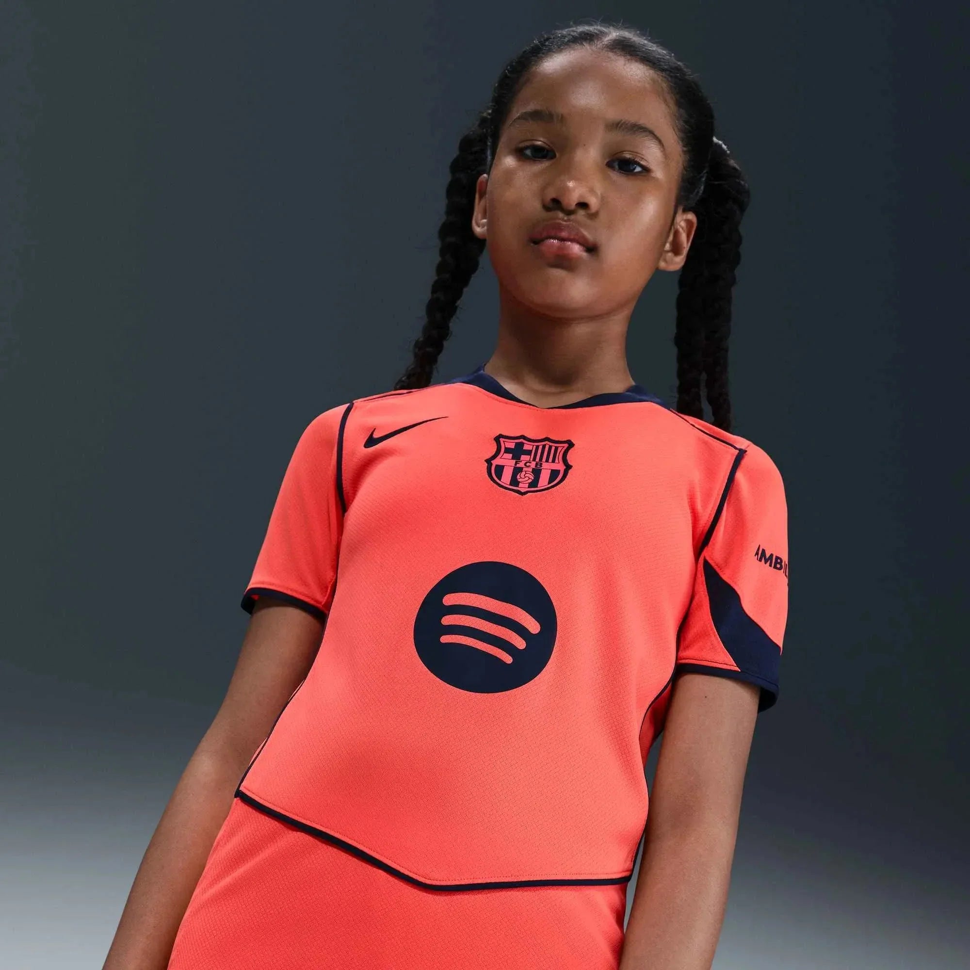 Barcelona 2025-26 Youth Stadium Third Soccer Jersey