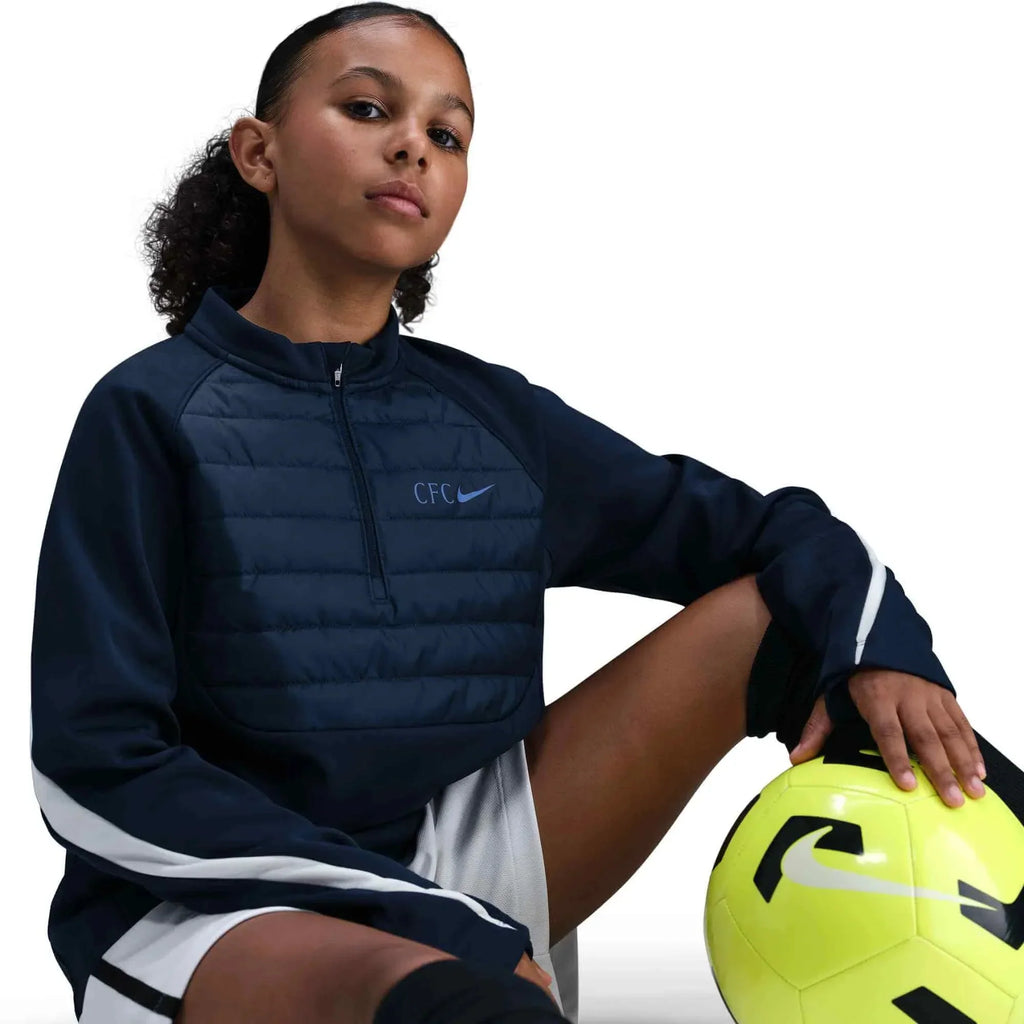 Chelsea 2025-26 Youth Academy Winter Warrior Drill Top