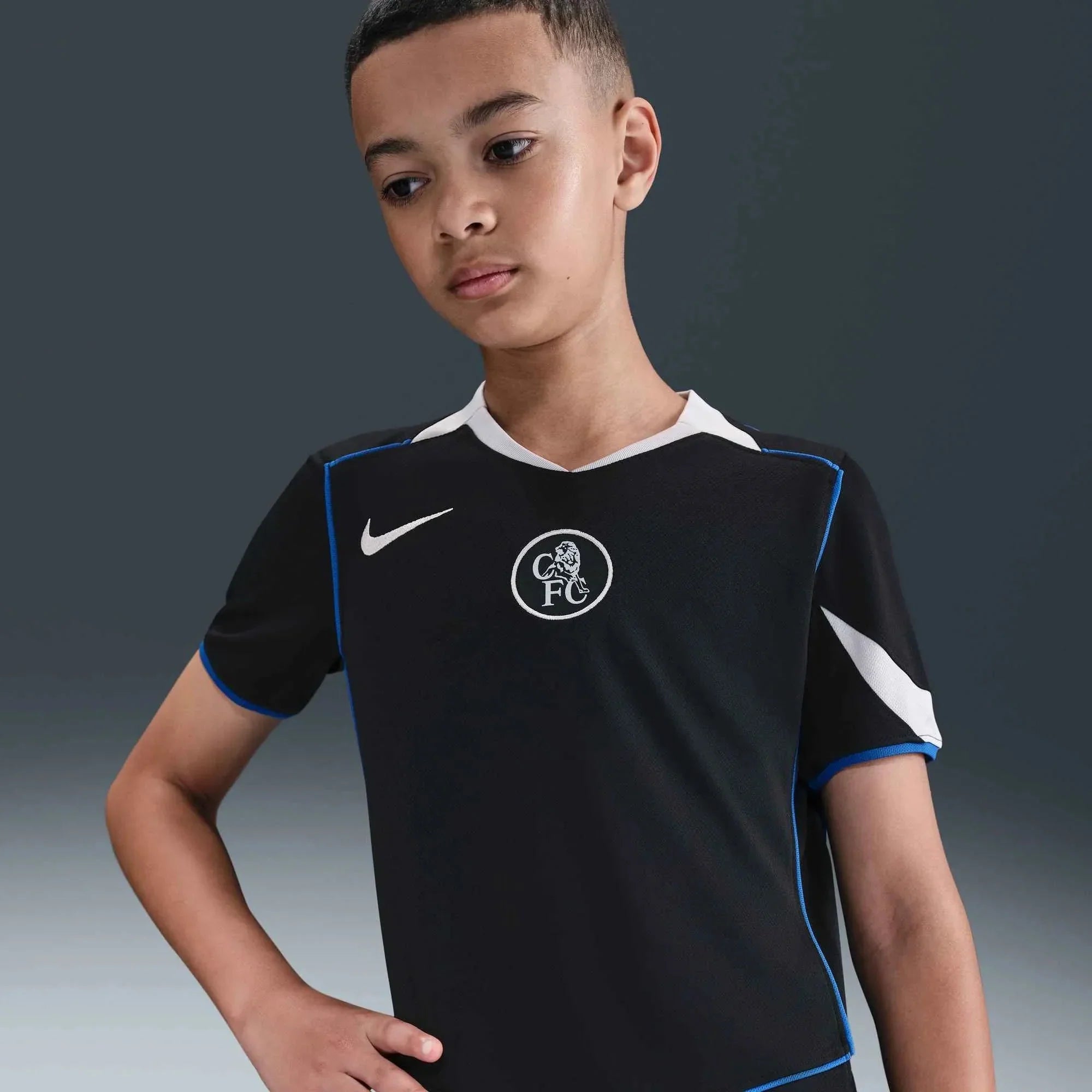 Chelsea 2025-26 Youth Stadium Third Soccer Jersey