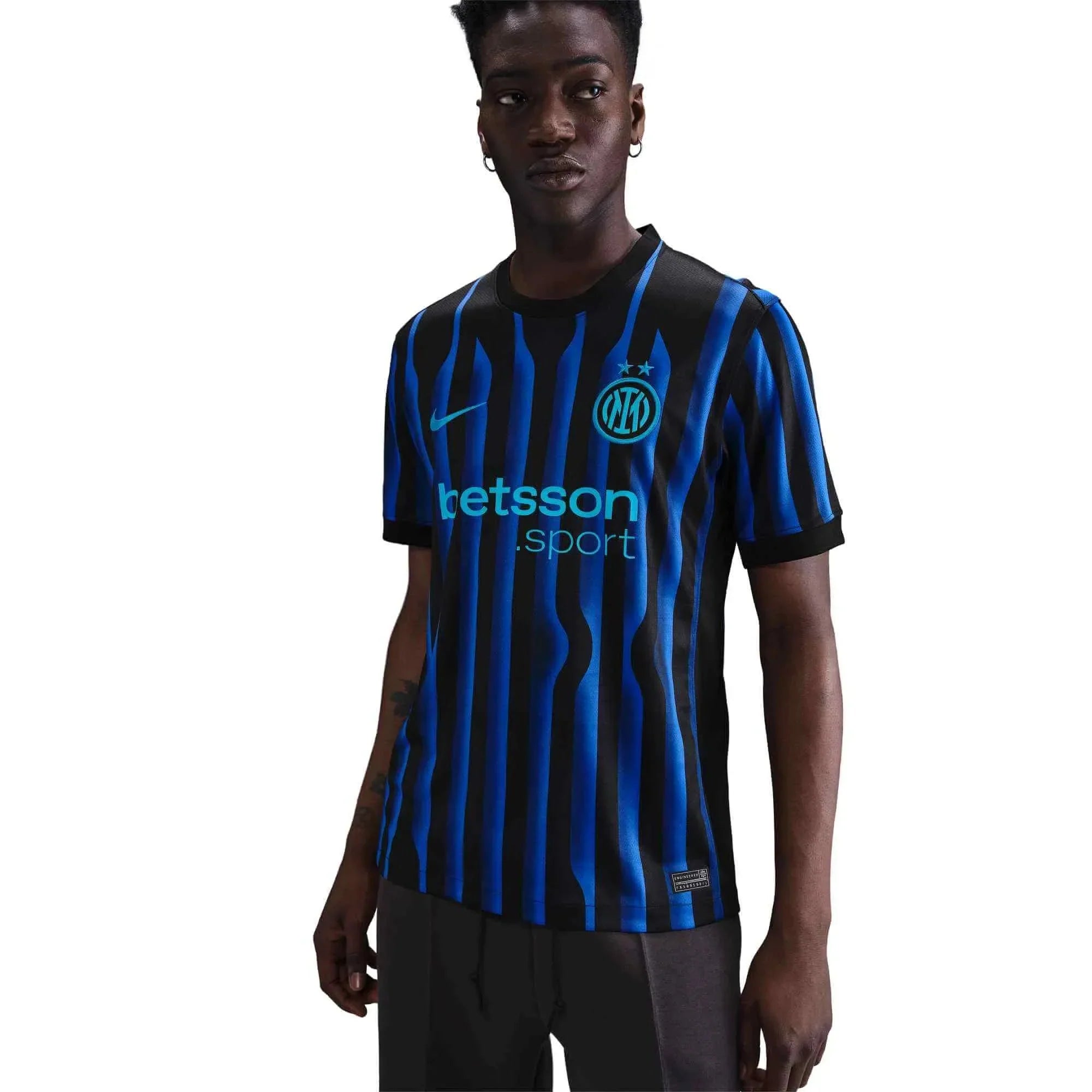 Inter Milan 2025-26 Men's Stadium Home Soccer Jersey
