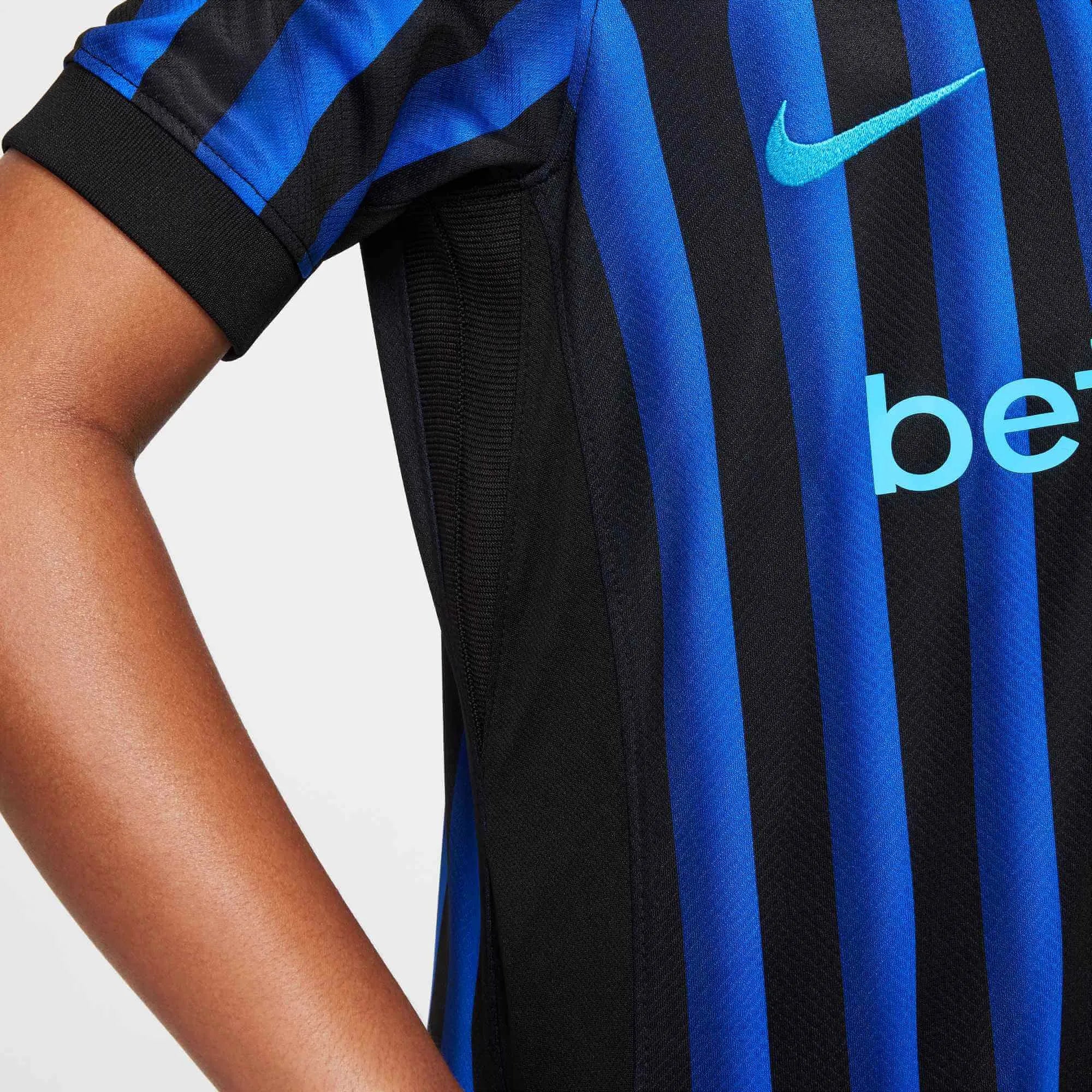 Inter Milan 2025-26 Youth Stadium Home Soccer Jersey