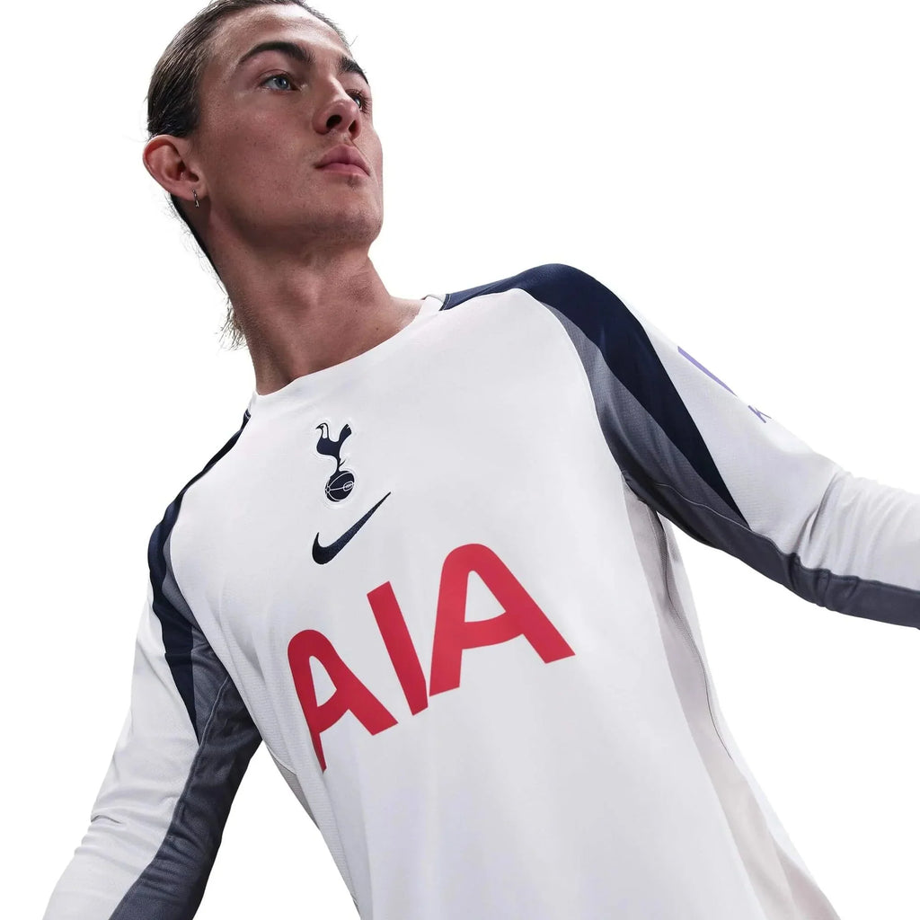 Tottenham 2025-26 Men's Stadium Home Long-Sleeve Soccer Jersey