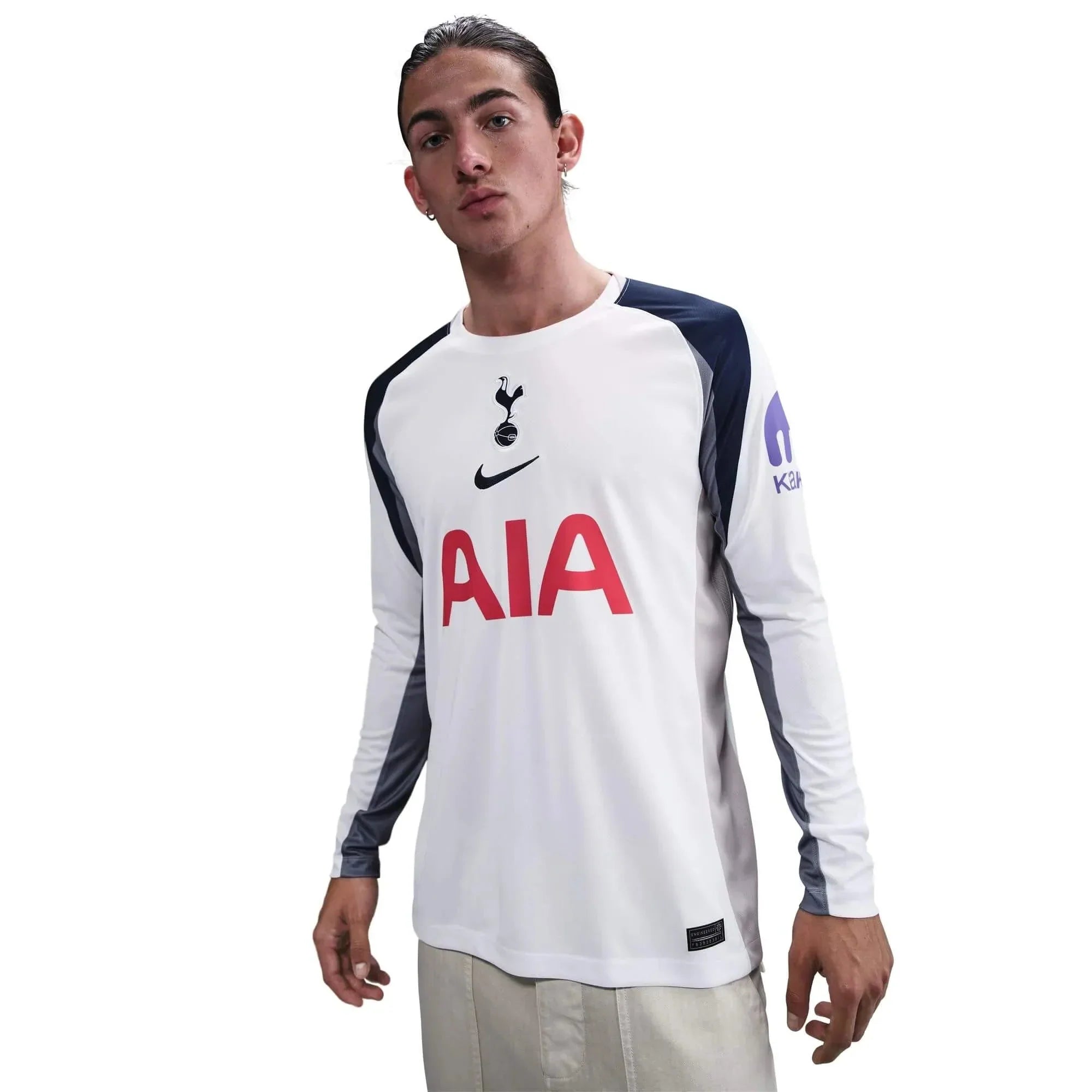 Tottenham 2025-26 Men's Stadium Home Long-Sleeve Soccer Jersey
