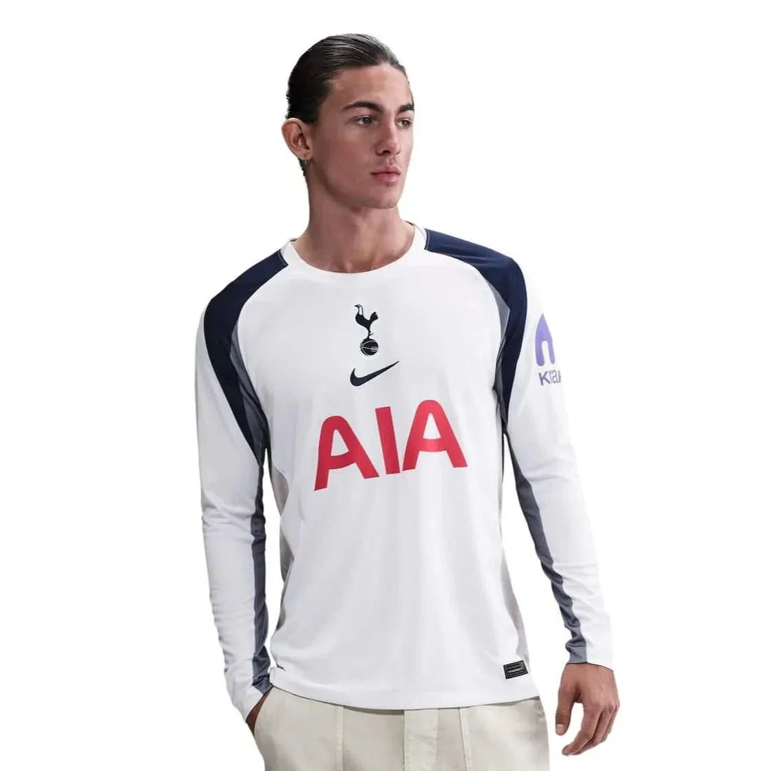 Tottenham 2025-26 Men's Stadium Home Long-Sleeve Soccer Jersey