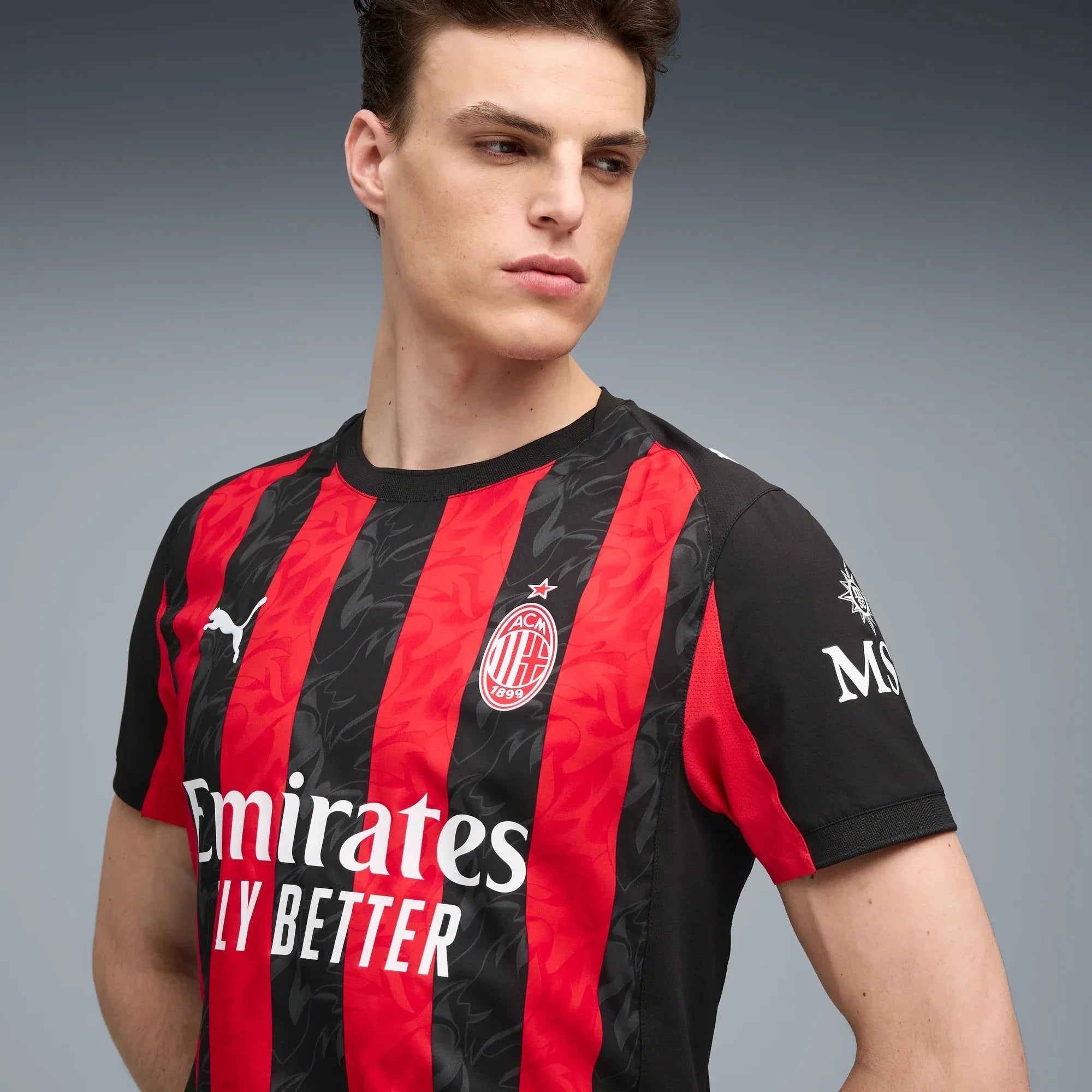AC Milan 2025-26 Men's Home Soccer Jersey