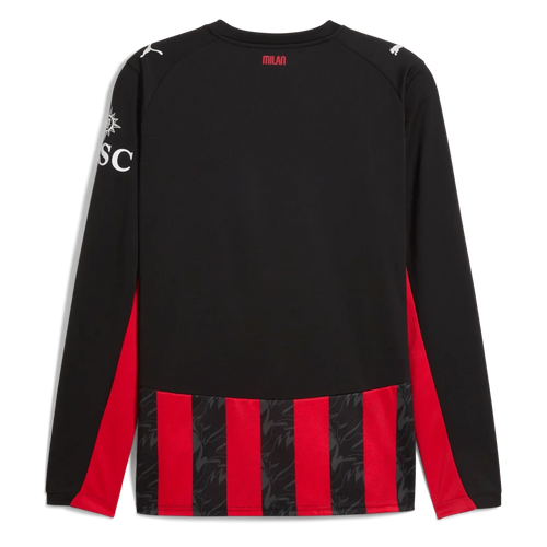 Maillot de football domicile manches longues AC Milan 2025-26 Stadium pour homme