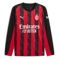 AC Milan 2025-26 Men's Stadium Home Long-Sleeve Soccer Jersey