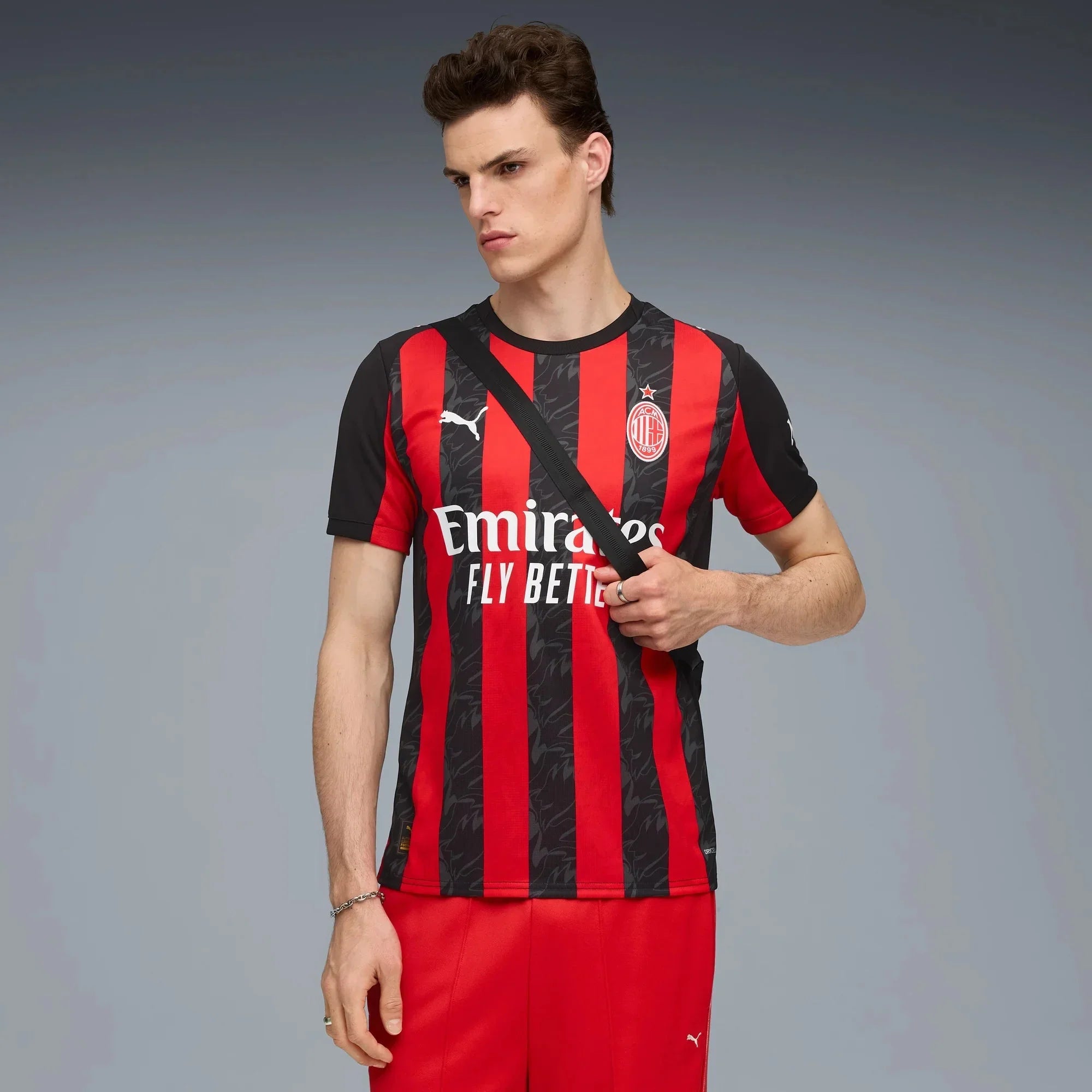 AC Milan 2025-26 Men's Stadium Home Soccer Jersey