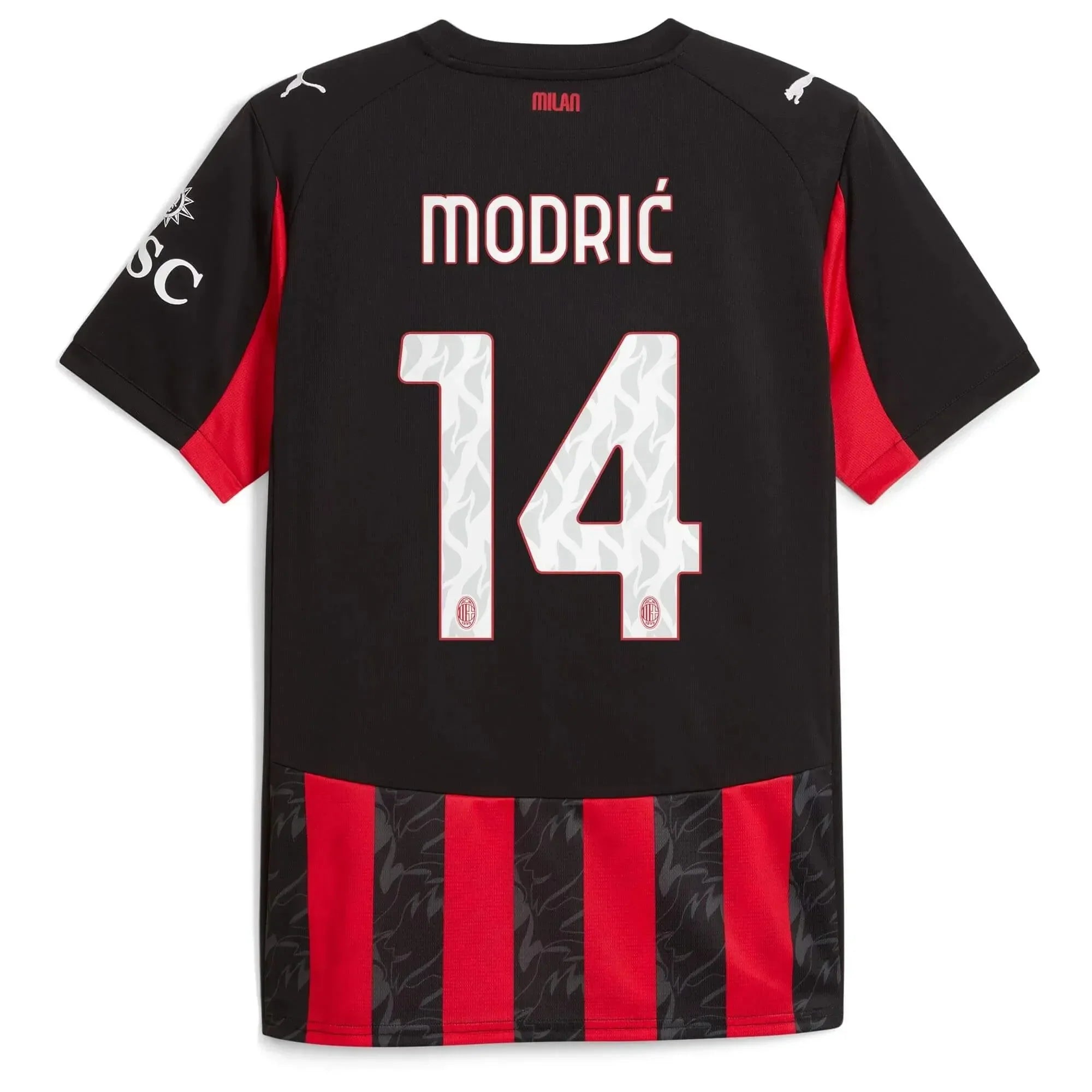 AC Milan 2025-26 Youth Stadium Home Soccer Jersey