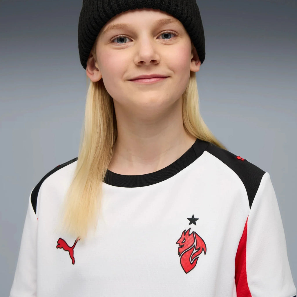AC Milan 2025-26 Youth Stadium Away Soccer Jersey