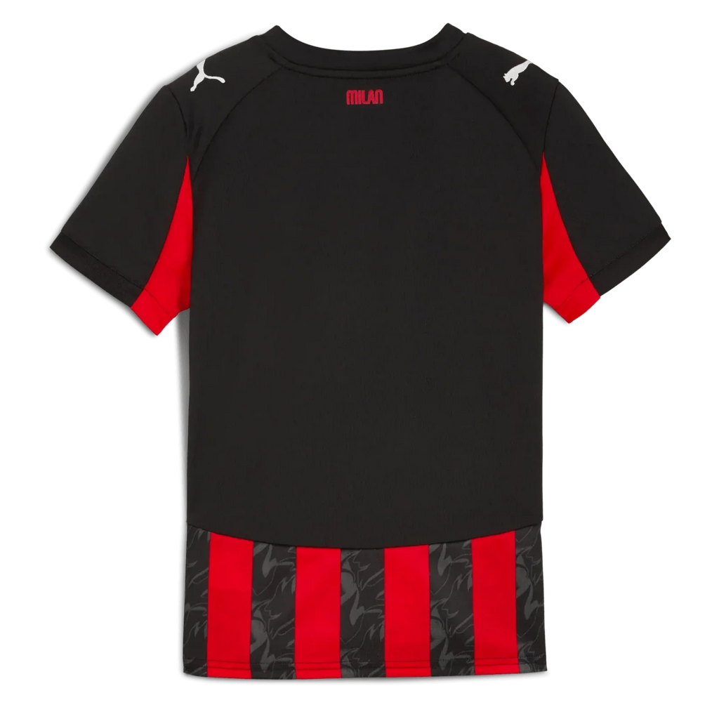 AC Milan 2025-26 Youth Stadium Home Soccer Jersey