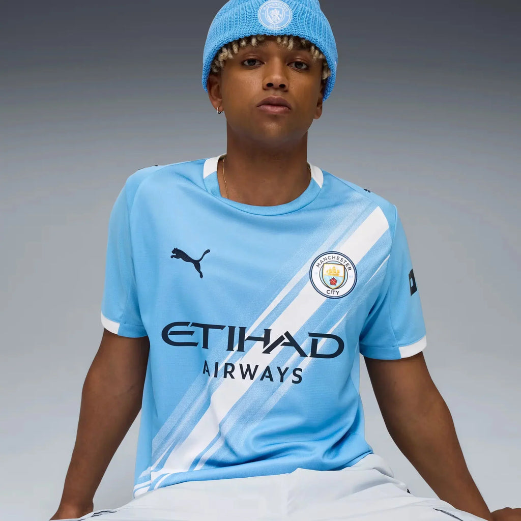 Manchester City 2025-26 Men's Stadium Home Soccer Jersey