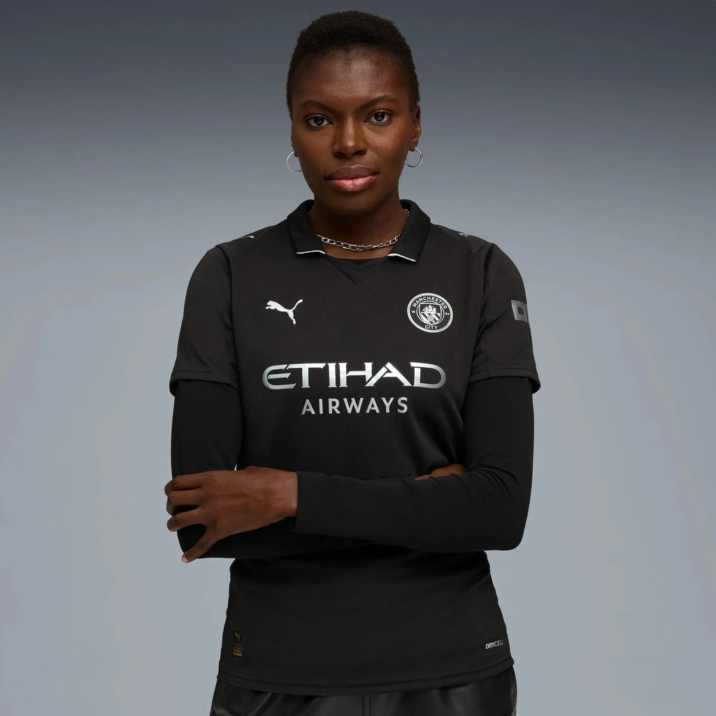 Manchester City 2025-26 Women's Stadium Away Soccer Jersey